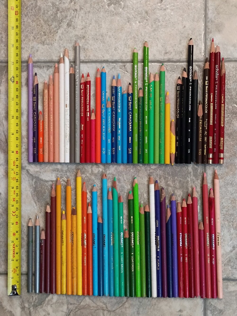 70+ Berol/Prismacolor & Prang Colored Pencil Lot - Multi Color